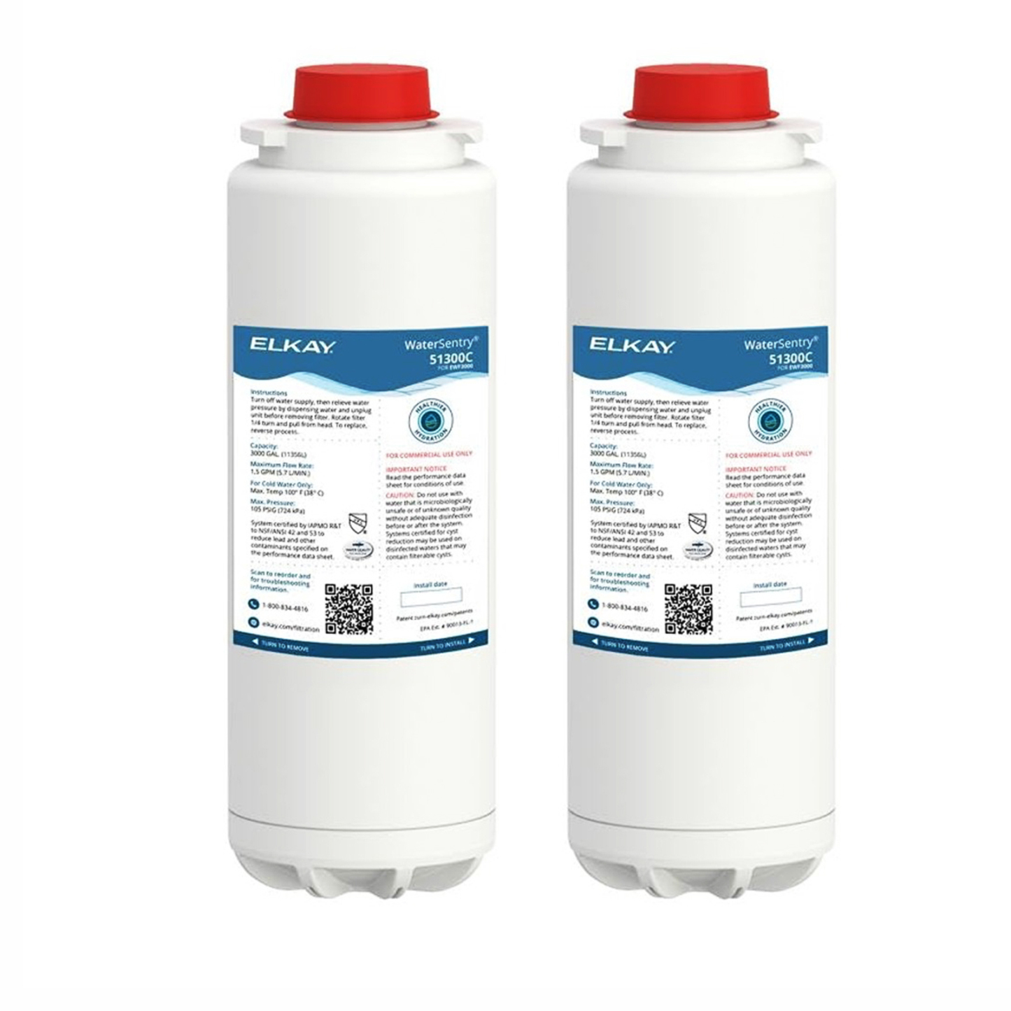 Elkay 51300c Replacement Filter 51300C, ERF750,55898C Filter (Bottle Fillers)