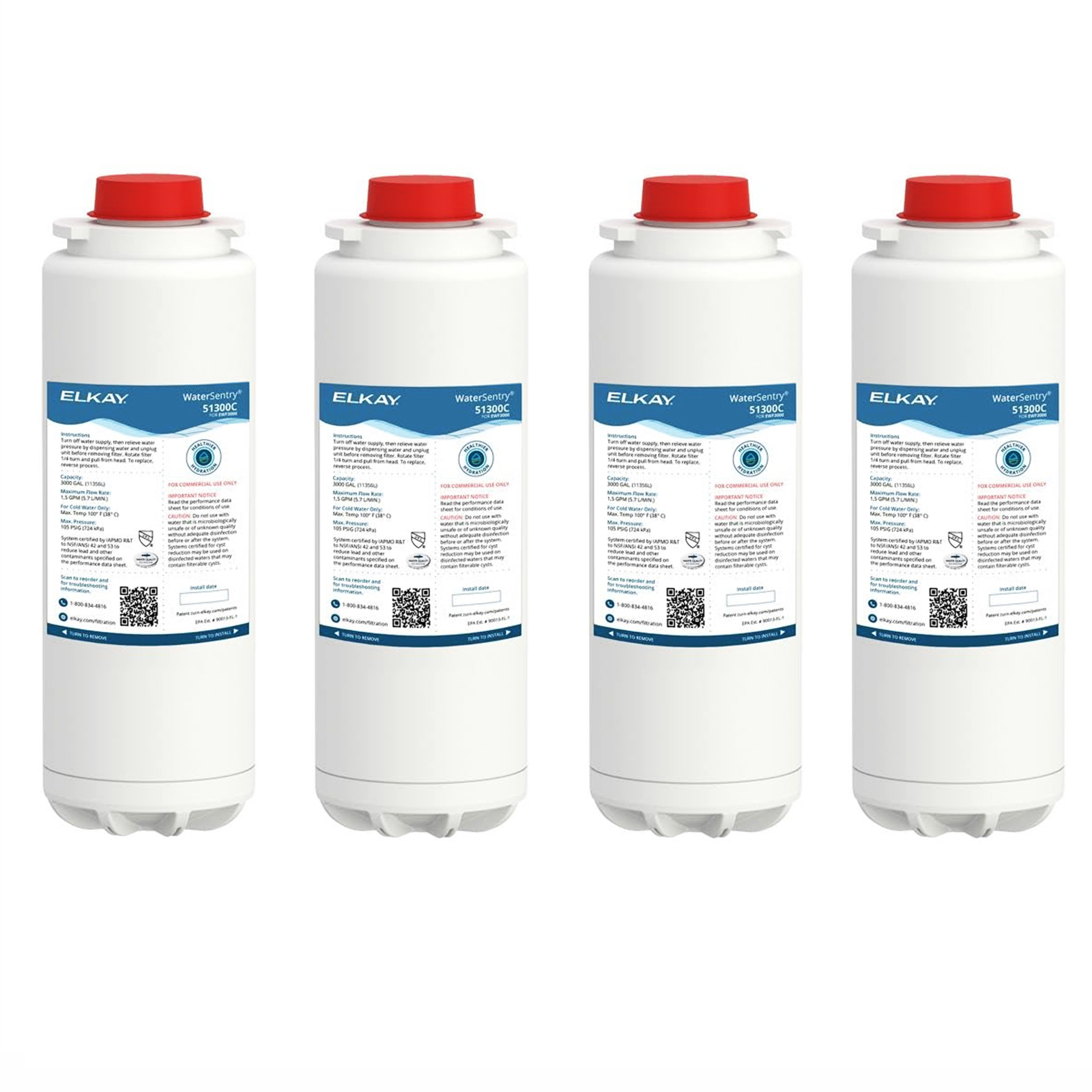 Elkay 51300c Replacement Filter 51300C, ERF750,55898C Filter (Bottle Fillers)