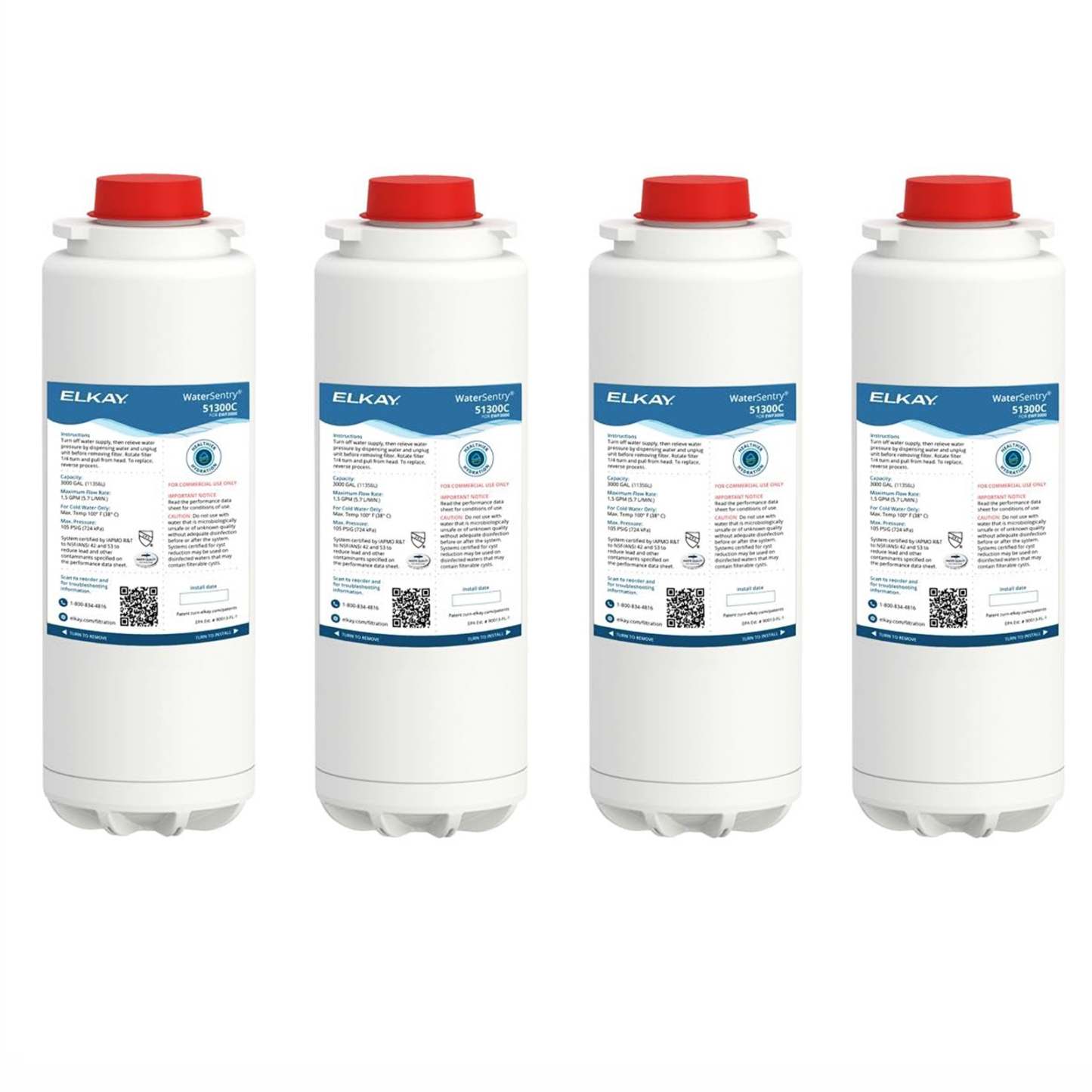 Elkay 51300c Replacement Filter 51300C, ERF750,55898C Filter (Bottle Fillers)