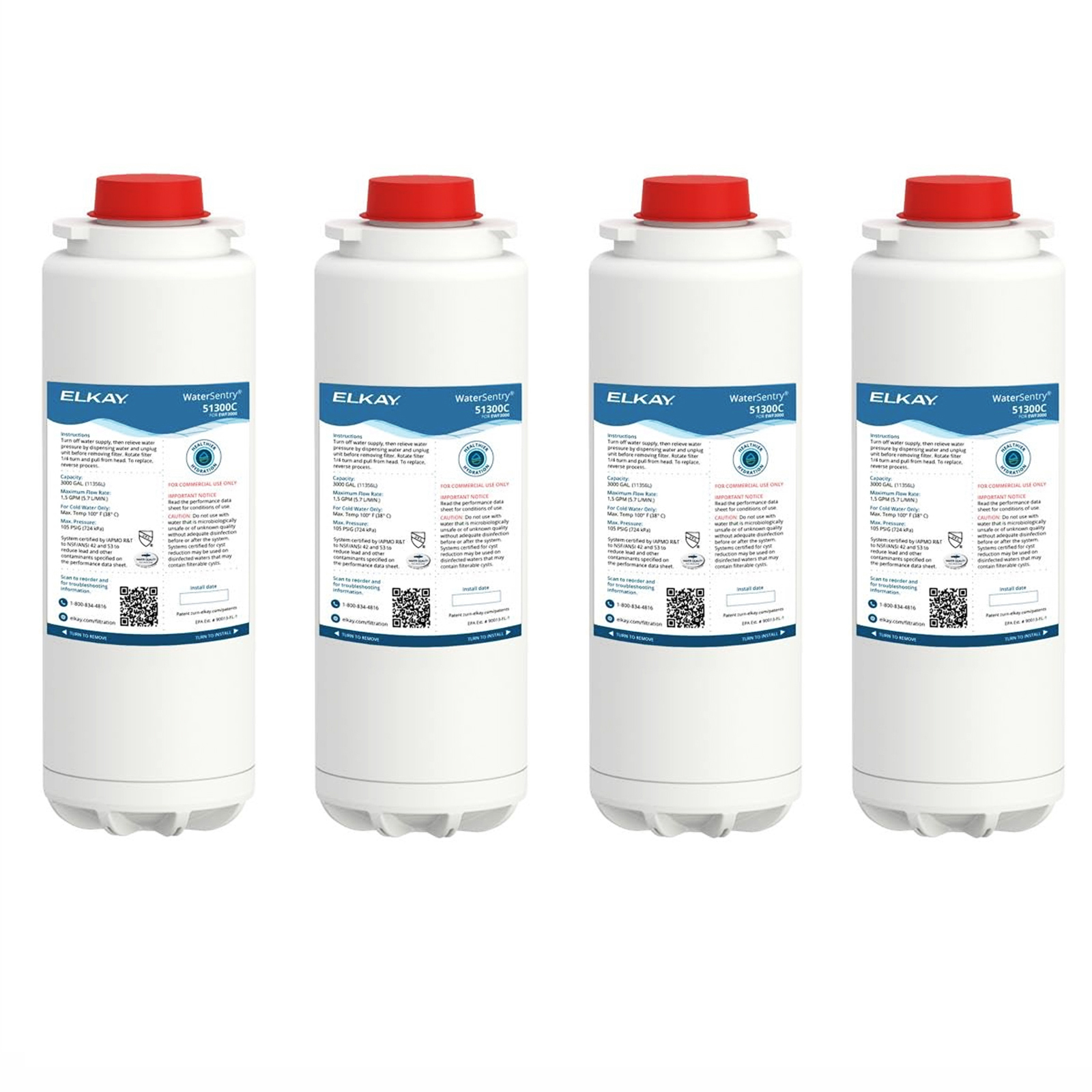 Elkay 51300c Replacement Filter 51300C, ERF750,55898C Filter (Bottle Fillers)