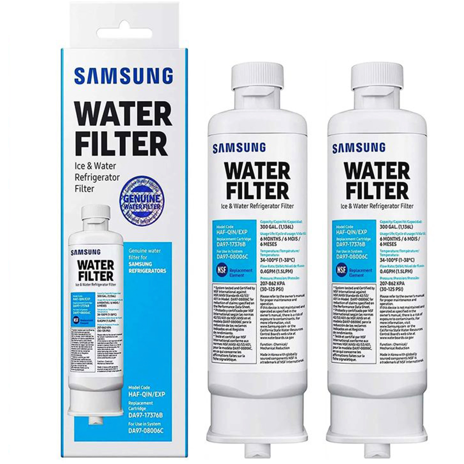 Samsung DA97-17376B HAF-QIN/EXP Refrigerator Water Filter