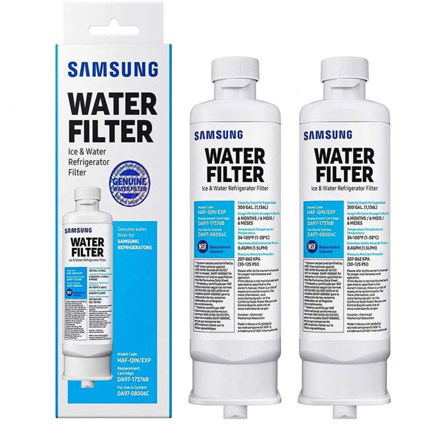 Samsung DA97-17376B HAF-QIN/EXP Refrigerator Water Filter