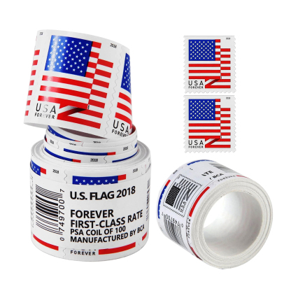 2018 USA Flag Rolls Forever First Class Postage Stamps