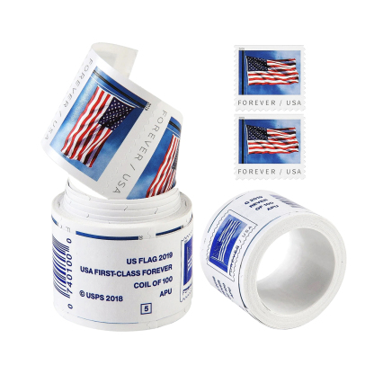 2019 USA Flag Rolls Forever First Class Postage Stamps