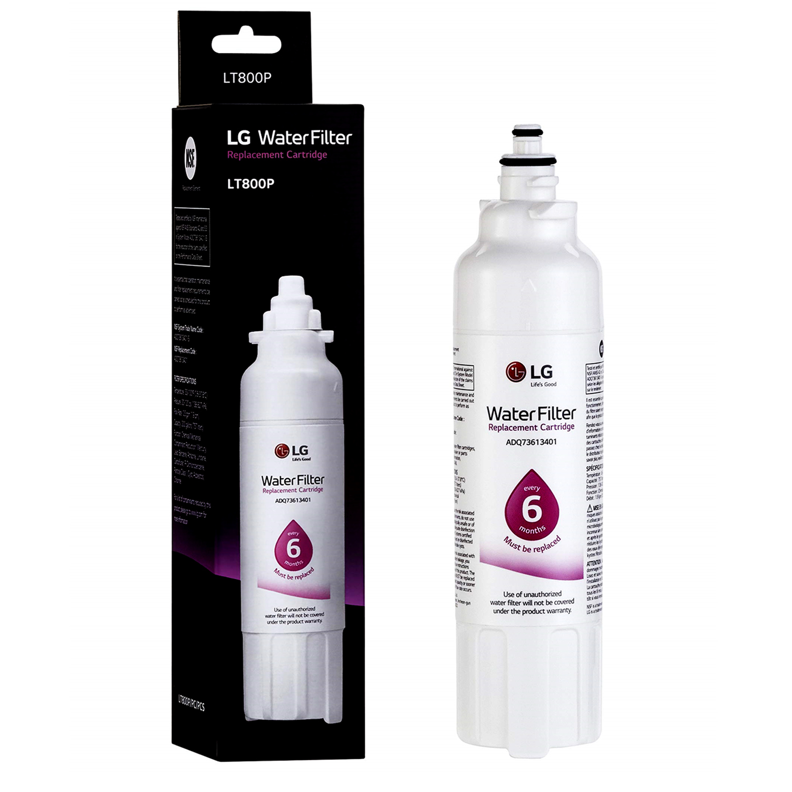 LG LT800P Water Filter Refrigerator Filter ADQ73613401, ADQ73613408, or ADQ75795104