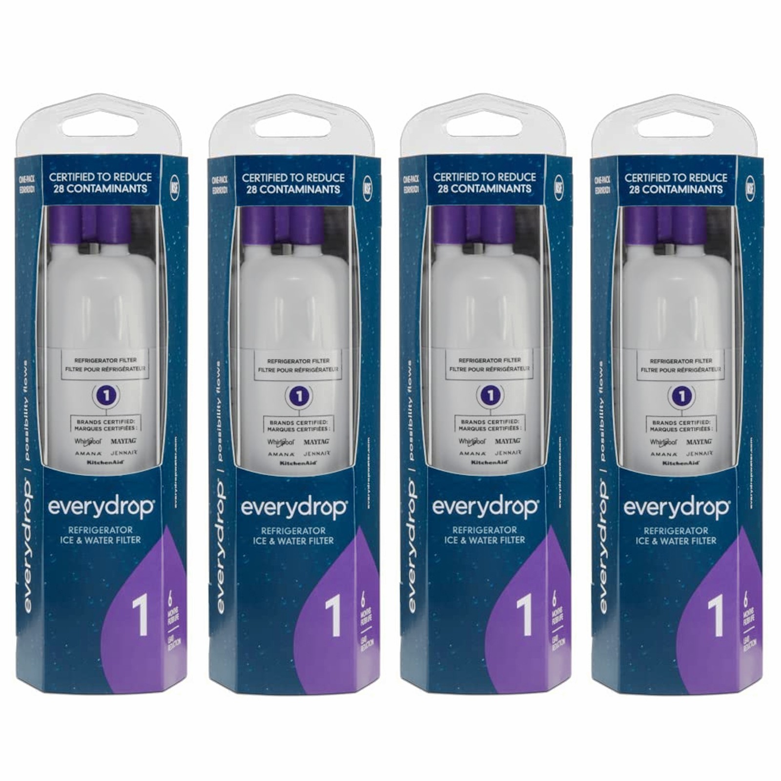 EveryDrop by Whirlpool EDR1RXD1 Filter 1, Refrigerator Water Filter 1, W10295370A, P8RFWB2L