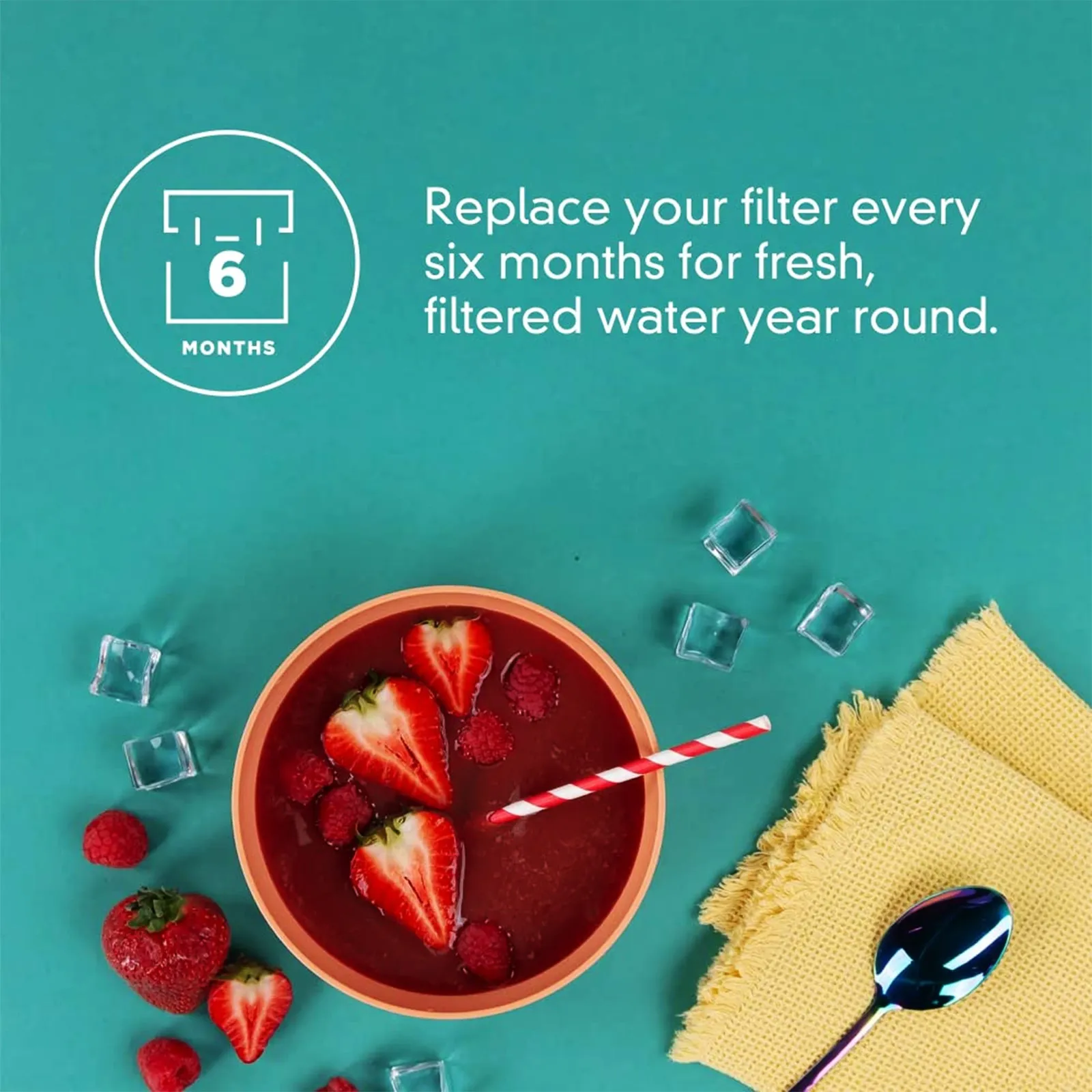 EveryDrop by Whirlpool EDR2RXD1 Filter 2, Refrigerator Water Filter 2, W10413645A, WHR2RXD1