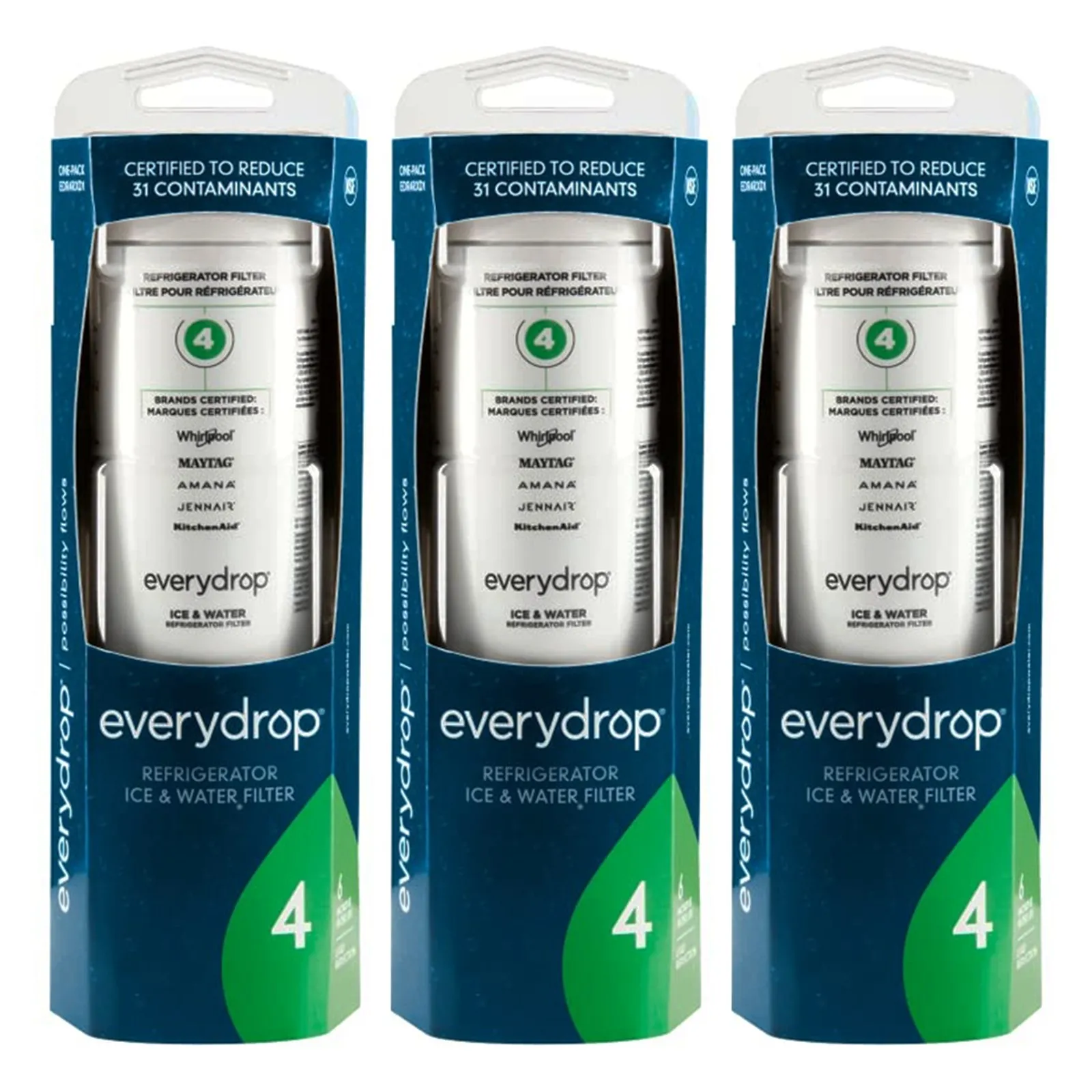EveryDrop by Whirlpool EDR4RXD1 Filter 4, Refrigerator Water Filter 4, UKF8001, 4396395