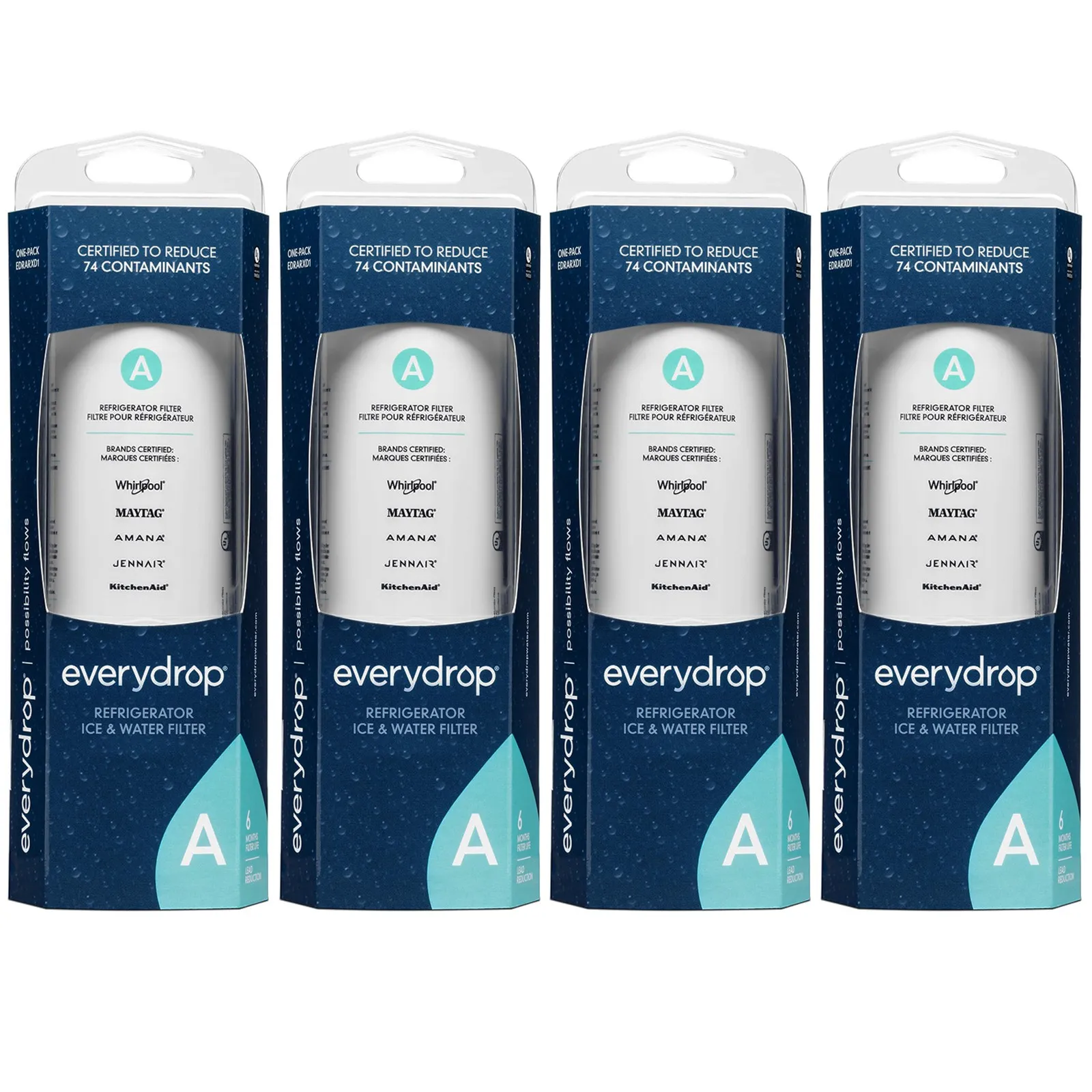 EveryDrop by Whirlpool EDRARXD1 Filter A Refrigerator Water Filter, W11519209, W11536439
