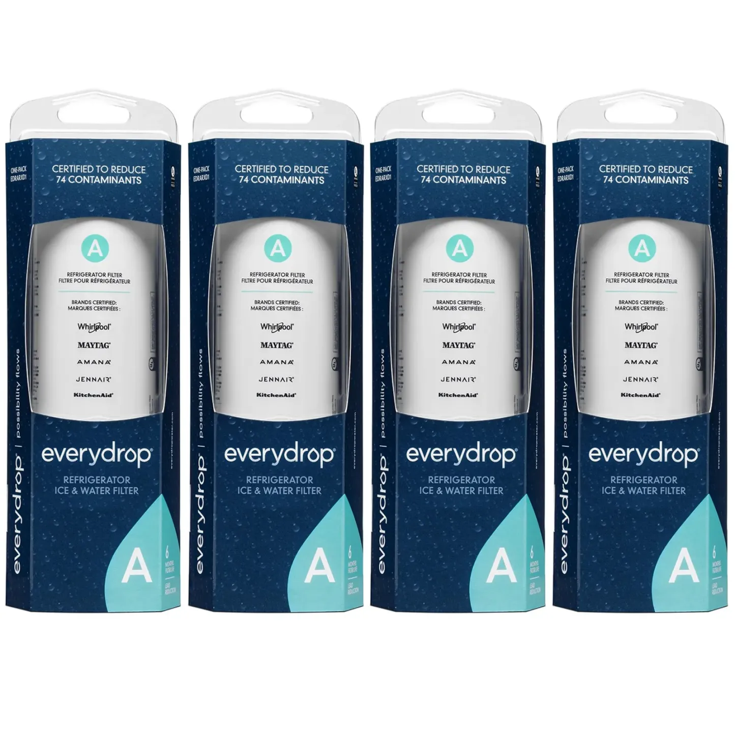 EveryDrop by Whirlpool EDRARXD1 Filter A Refrigerator Water Filter, W11519209, W11536439
