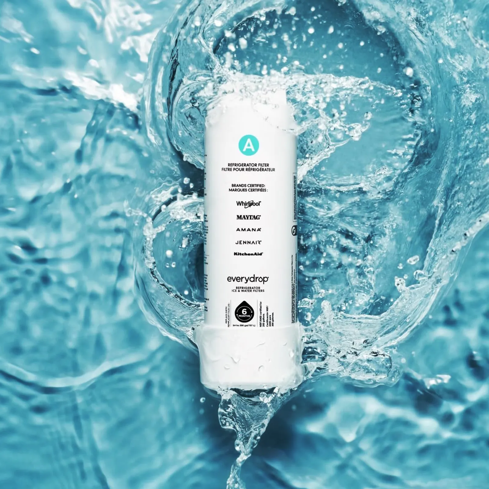 EveryDrop by Whirlpool EDRARXD1 Filter A Refrigerator Water Filter, W11519209, W11536439