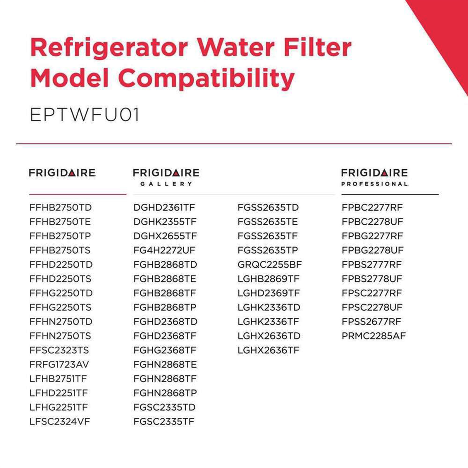 Frigidaire EPTWFU01 PureSource Ultra II Refrigerator Water Filter