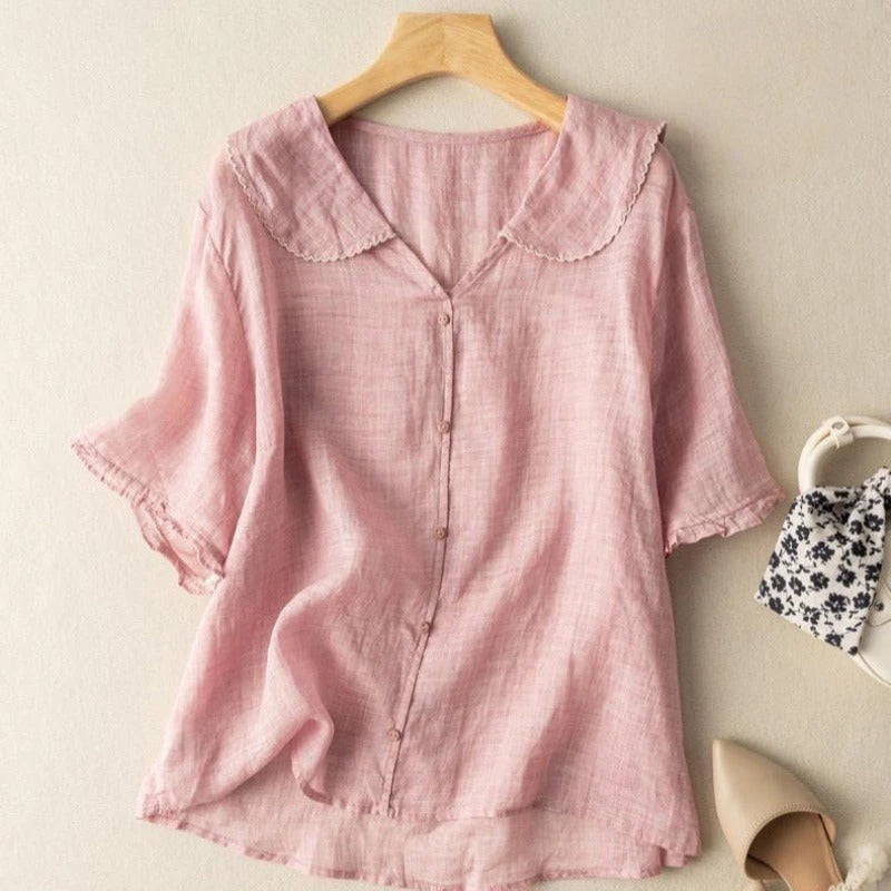  Vintage Blouse with Button Detail
