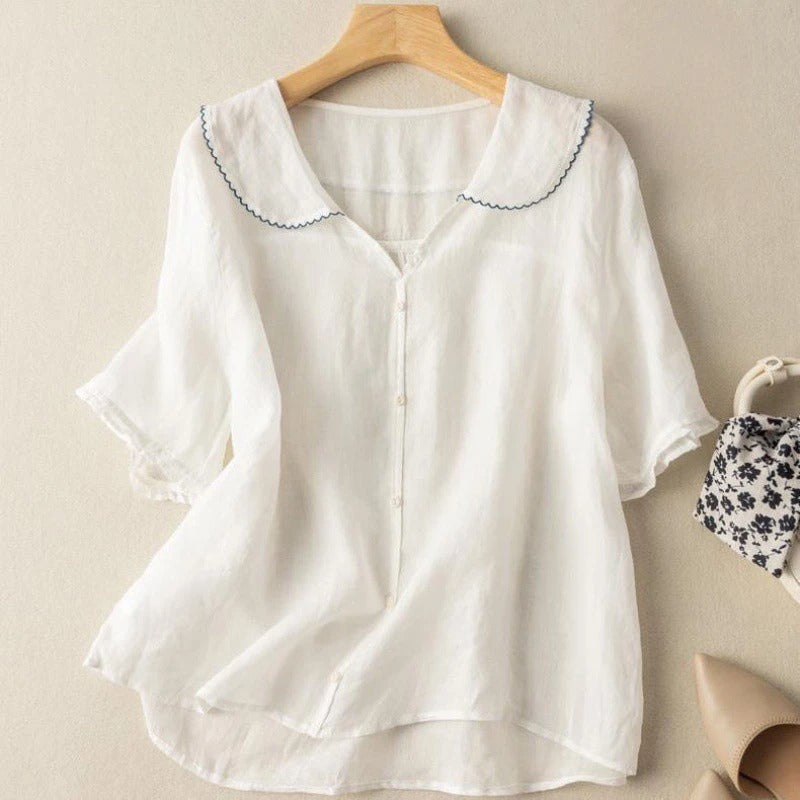  Vintage Blouse with Button Detail