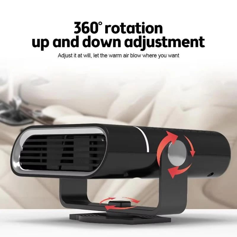 ✨🚗Portable Electric Car Heater Fan — 360° Rotation Fast Heating Window Fan Windshield Defogger