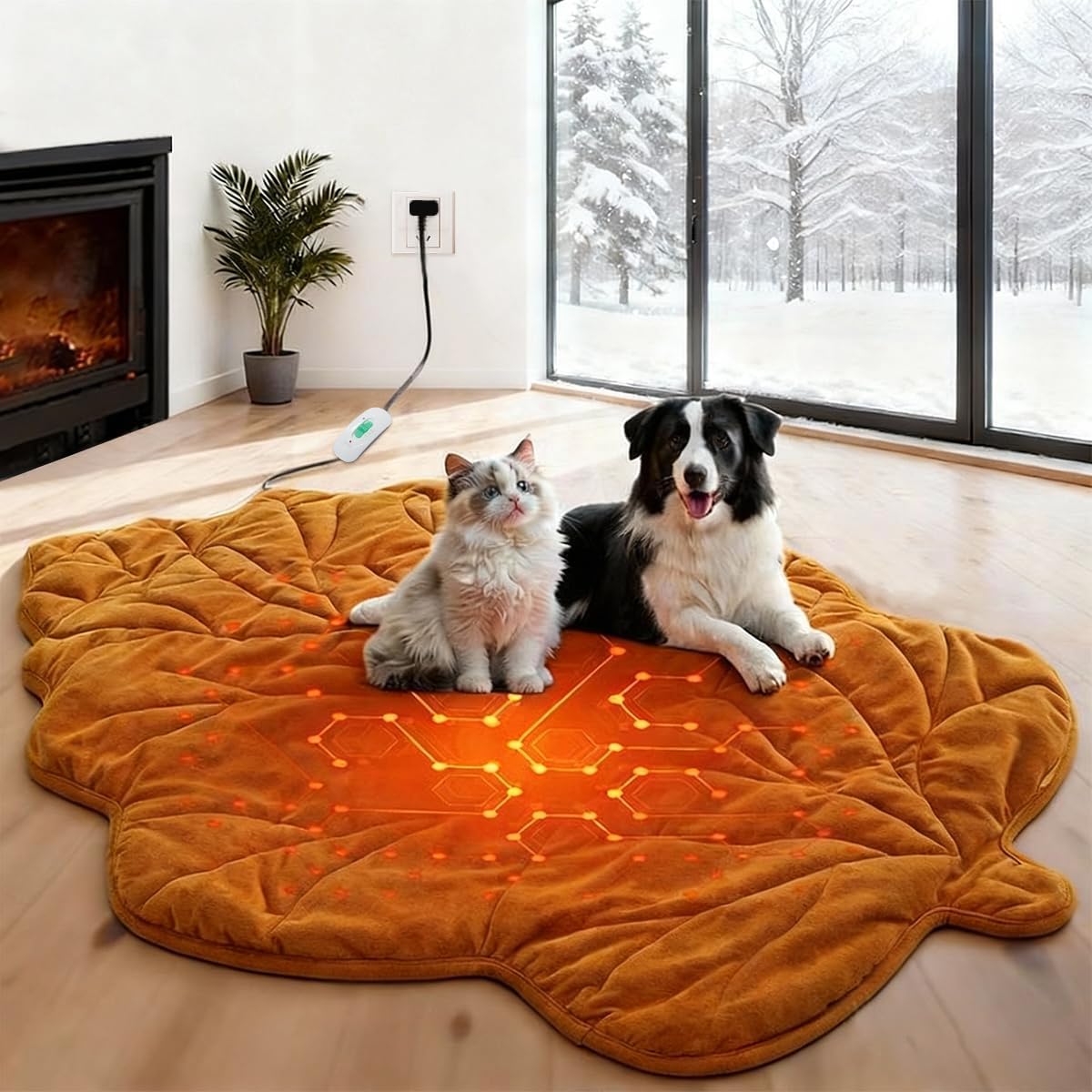 🎉Last Day 50% OFF⏰️ Dog Heating Pad Waterproof Electric Heated Beds