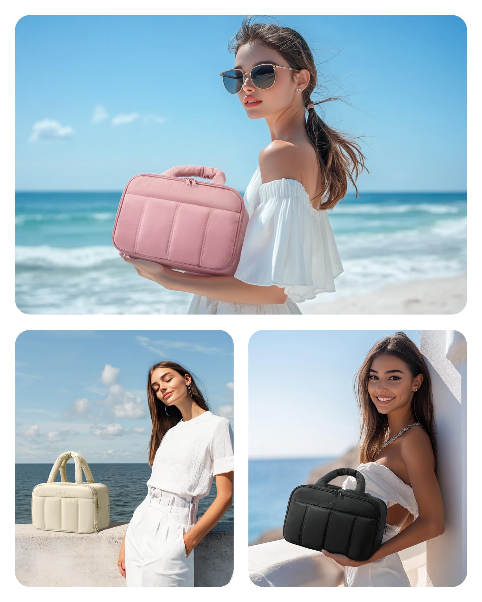 🎉Last Day 50% OFF⏰️Travel Toiletry Bag Puffy Large Toiletry Bag for Women