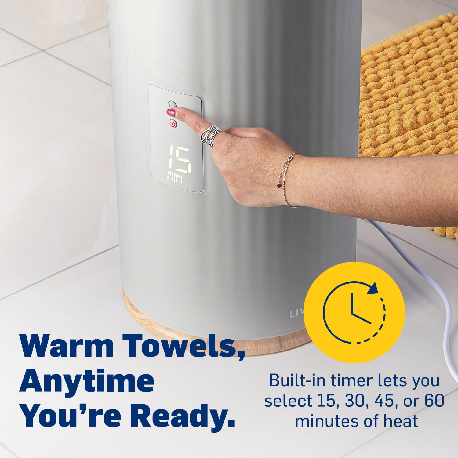 🎉Last Day 50% OFF⏰️Towel Warmer | Bucket Style Luxury Heater with LED Display