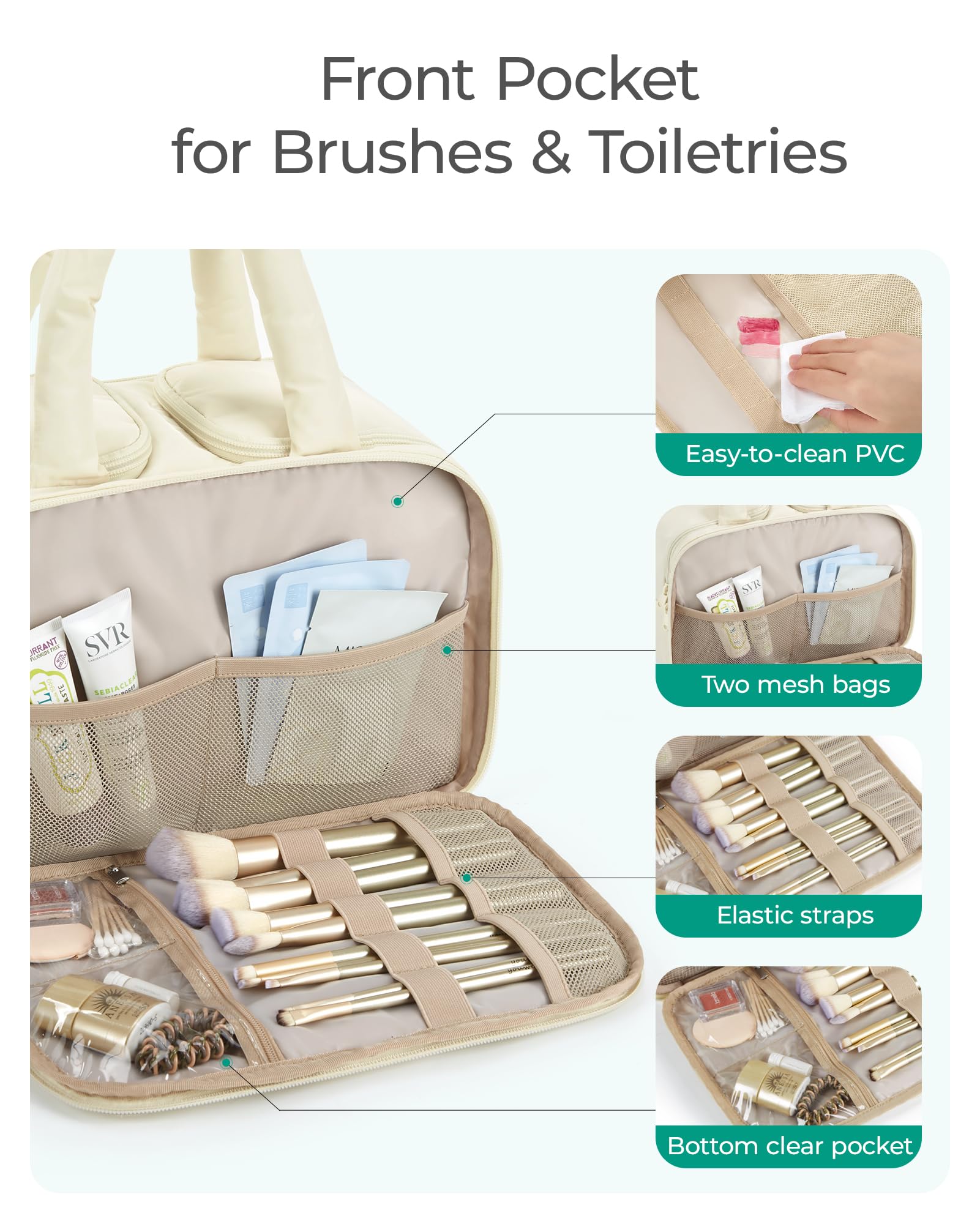 🎉Last Day 50% OFF⏰️Travel Toiletry Bag Puffy Large Toiletry Bag for Women