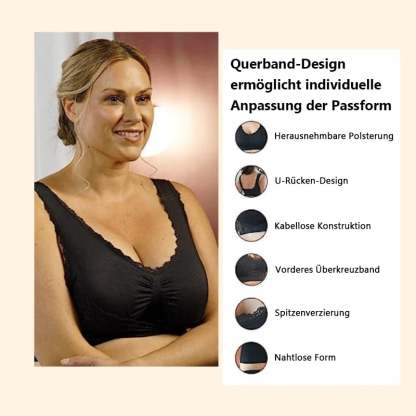 🔥2025 Neujahrsrabatt👙Bequeme Korsett-BHs aus Spitze mit überkreuzter Schnalle an der Vorderseite😊