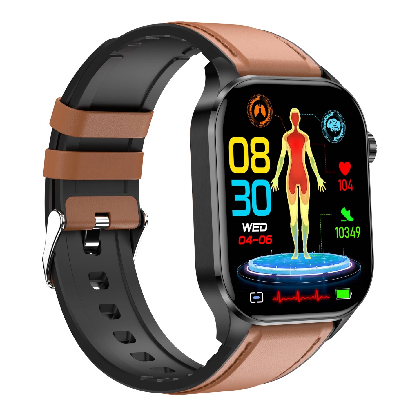 Weatsde EKG/EKG Blutzucker Blutdruck Anruf Intelligentes Gesundheitsmanagement Smart Watch