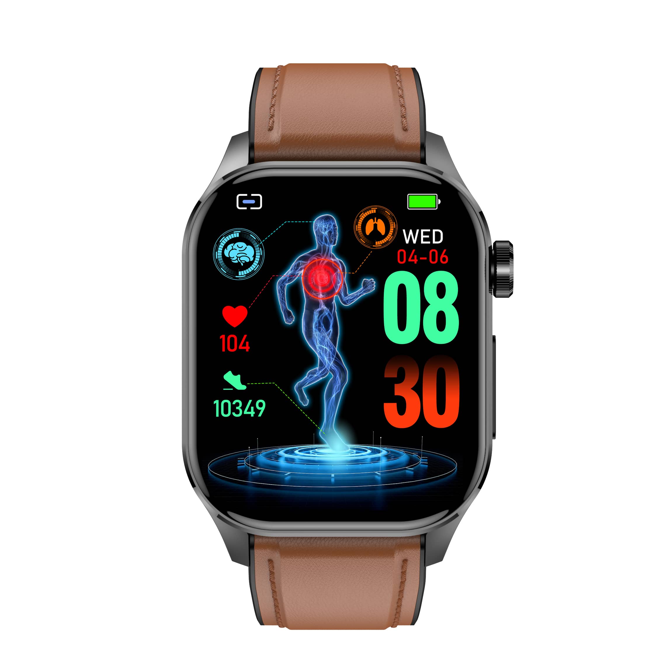 Weatsde EKG/EKG Blutzucker Blutdruck Anruf Intelligentes Gesundheitsmanagement Smart Watch