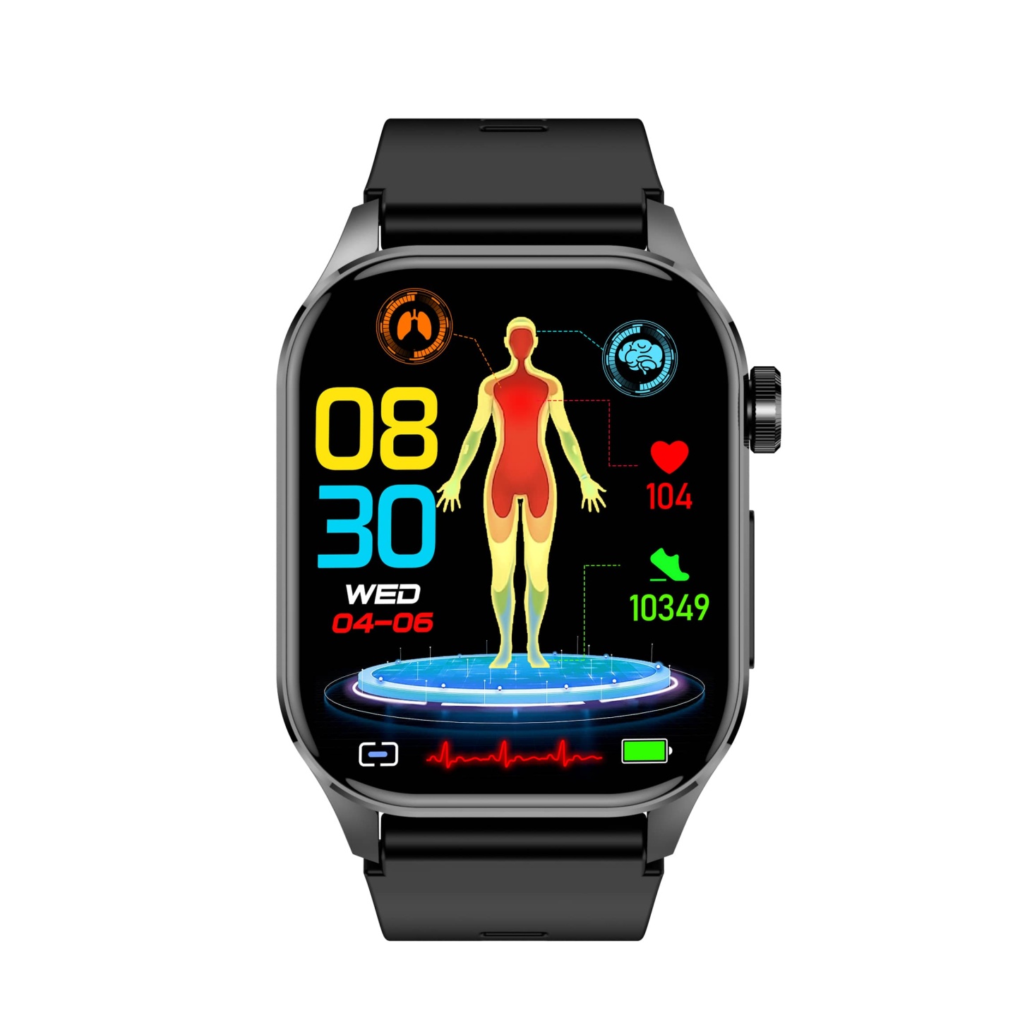 Weatsde EKG/EKG Blutzucker Blutdruck Anruf Intelligentes Gesundheitsmanagement Smart Watch