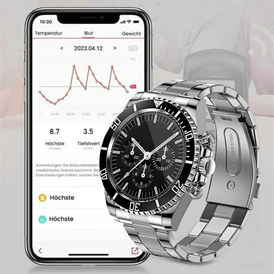 Nexos Pro Smartwatch - Unzerstörbare Militär-Gesundheitsuhr (2025)