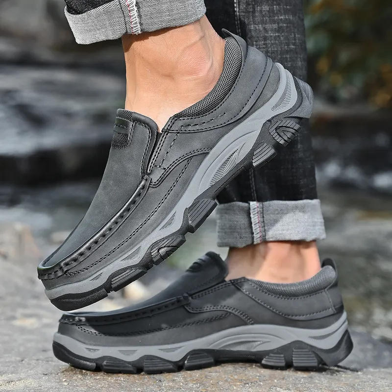 ⏰Aktion – 50 % RABATT🔥Orthopädische Wanderschuhe für Herren zum Hineinschlüpfen aus echtem Leder