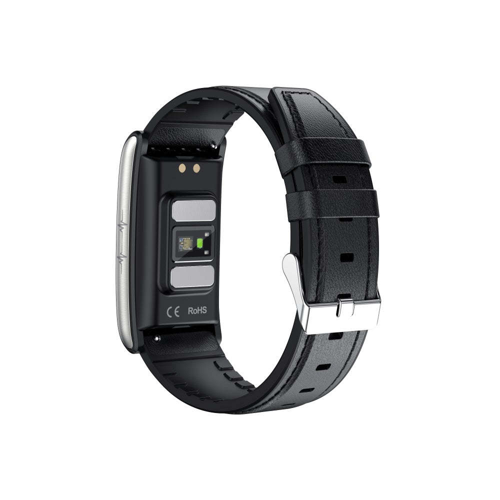 Weatsde Smart Armband 3-Kanal-EKG Blutdruck Blutsauerstoff Blutzucker Schlaferkennung