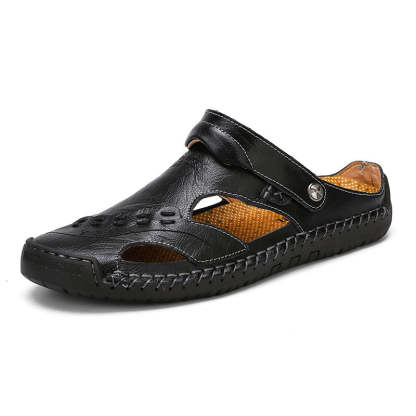 🔥SCHLUSSVERKAUF🎁--60 % RABATT 🎉 Lässige, atmungsaktive, handgefertigte Ledersandalen für Herren