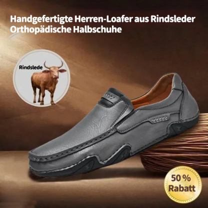 Letzter Tag 60 % RABATT🔥⏱️Weihnachtsaktion⏱️🔥Slip-On-Loafer aus echtem Kalbsleder für Herren