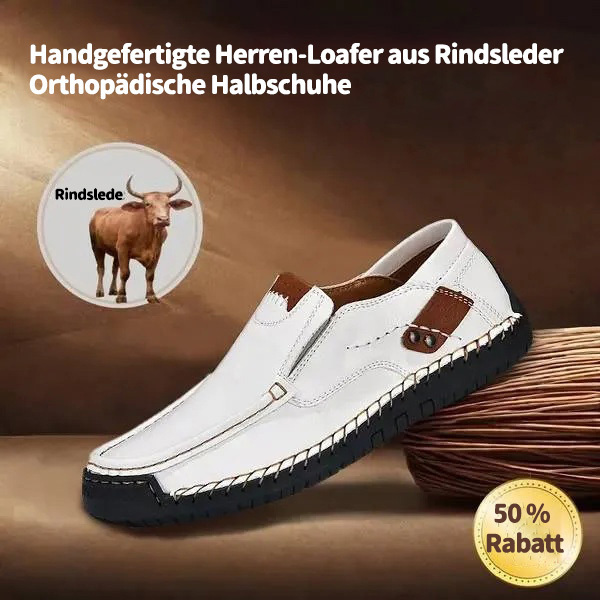 Letzter Tag 60 % RABATT🔥⏱️Weihnachtsaktion⏱️🔥Slip-On-Loafer aus echtem Kalbsleder für Herren