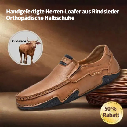 Letzter Tag 60 % RABATT🔥⏱️Weihnachtsaktion⏱️🔥Slip-On-Loafer aus echtem Kalbsleder für Herren
