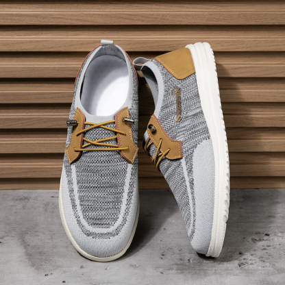 Orthopedic Casual Walking Shoes for Men - Comfortable Breathable with Arch Support, Shock Absorption, and Anti-slip Features