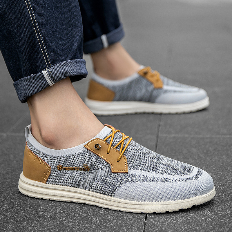 Orthopedic Casual Walking Shoes for Men - Comfortable Breathable with Arch Support, Shock Absorption, and Anti-slip Features