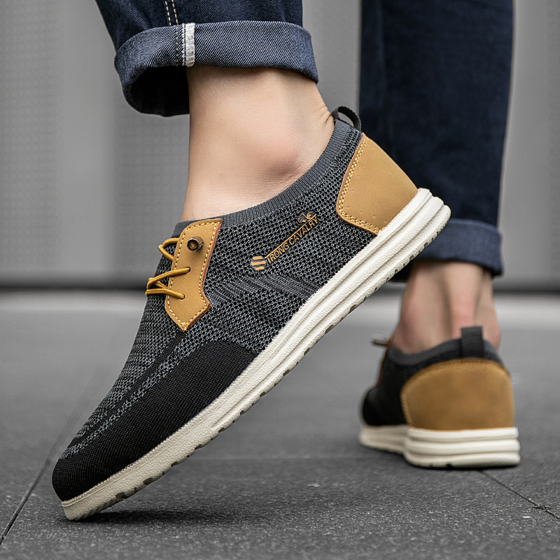 Orthopedic Casual Walking Shoes for Men - Comfortable Breathable with Arch Support, Shock Absorption, and Anti-slip Features