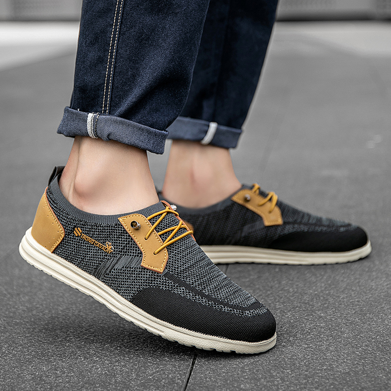 Orthopedic Casual Walking Shoes for Men - Comfortable Breathable with Arch Support, Shock Absorption, and Anti-slip Features