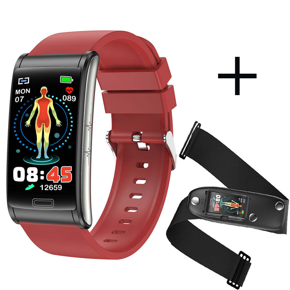 Weatsde Smart Armband 3-Kanal-EKG Blutdruck Blutsauerstoff Blutzucker Schlaferkennung