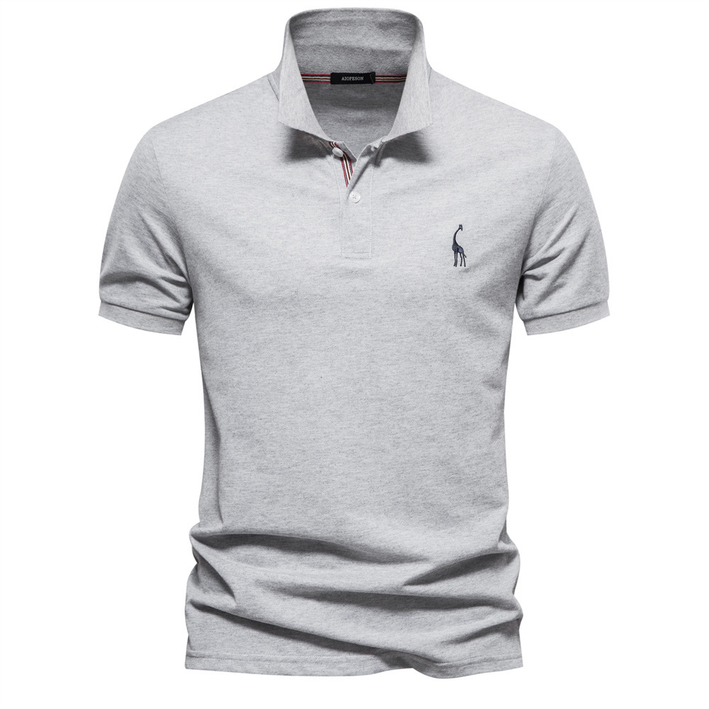 Weatsde™ Lässiges Sommer-Poloshirt mit Rehkitz-Stickerei für Herren