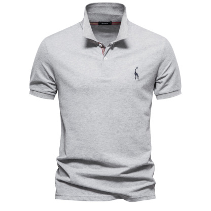 Weatsde™ Lässiges Sommer-Poloshirt mit Rehkitz-Stickerei für Herren