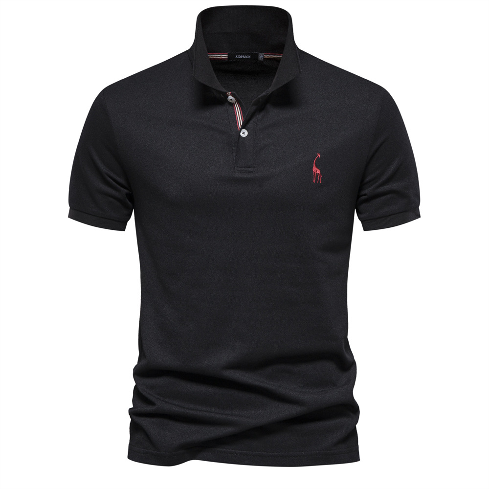 Weatsde™ Lässiges Sommer-Poloshirt mit Rehkitz-Stickerei für Herren