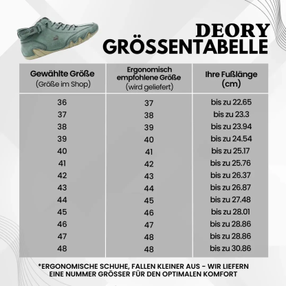 Deory - ergonomischer, wasserdichter & schmerzlindernder Leder-Barfußschuh