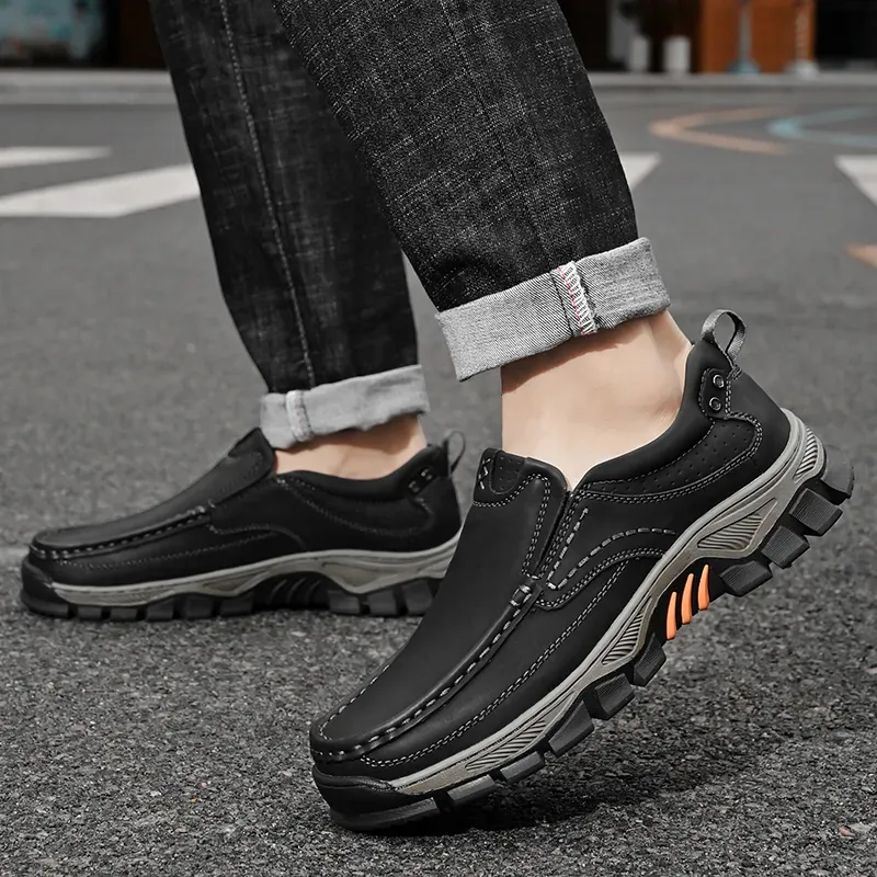 ⏰Aktion – 50 % RABATT🔥Orthopädische Wanderschuhe für Herren zum Hineinschlüpfen aus echtem Leder