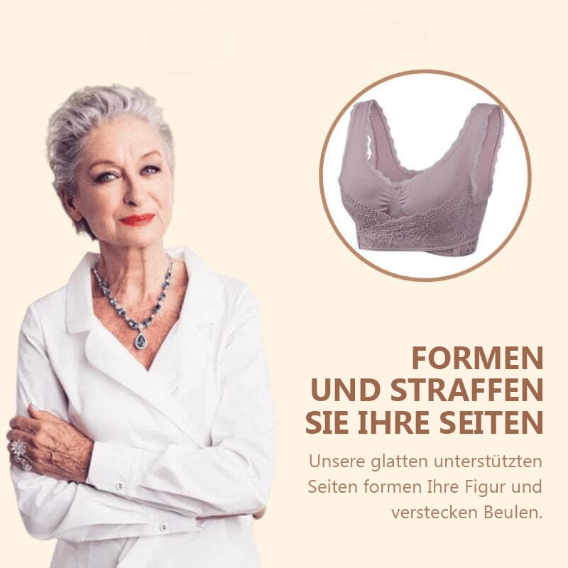 🔥2025 Neujahrsrabatt👙Bequeme Korsett-BHs aus Spitze mit überkreuzter Schnalle an der Vorderseite😊