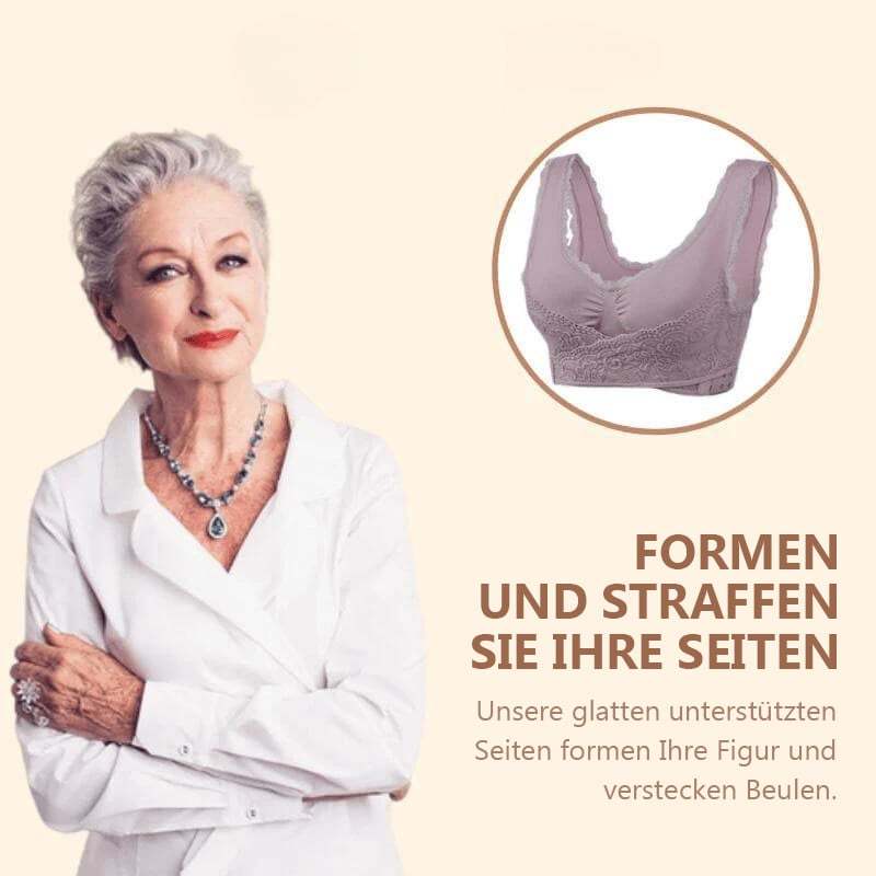 🔥2025 Neujahrsrabatt👙Bequeme Korsett-BHs aus Spitze mit überkreuzter Schnalle an der Vorderseite😊