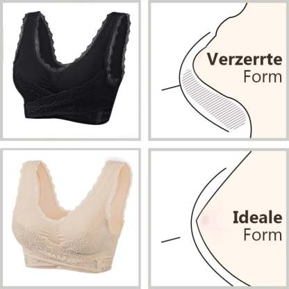 🔥2025 Neujahrsrabatt👙Bequeme Korsett-BHs aus Spitze mit überkreuzter Schnalle an der Vorderseite😊