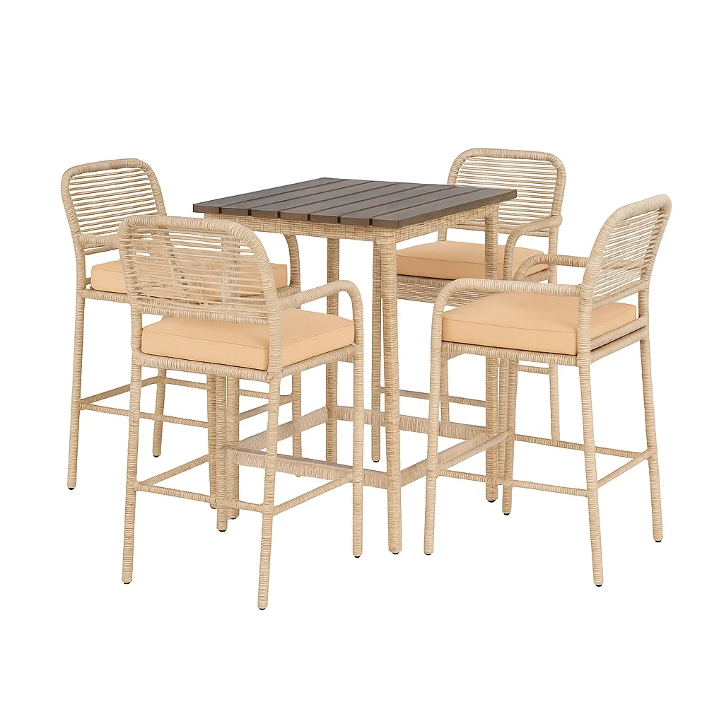 Mobilier d'extérieur,Ensemble table et chaise de bar - furnimosaic