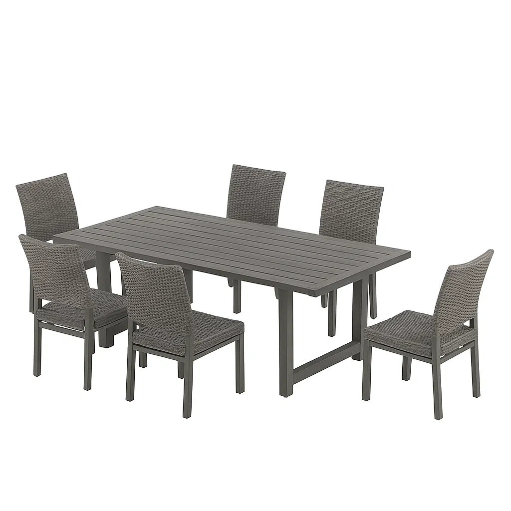 Mobilier d'extérieur,Ensemble table à manger et chaise - furnimosaic