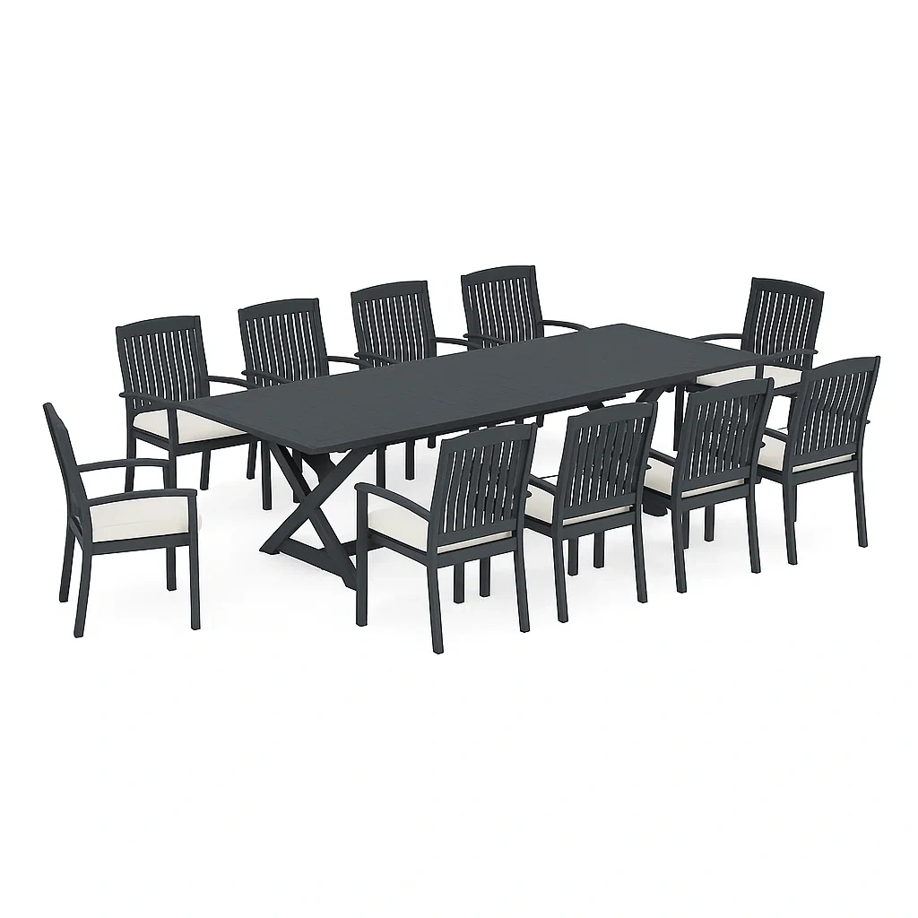 Mobilier d'extérieur,Ensemble table à manger et chaise - furnimosaic